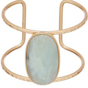 Large Stone Cuff Bracelet